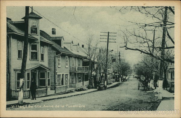 Street Scene Ste. Anne de la Pocatiere QC Canada Quebec