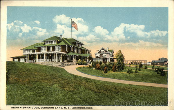 Brown Swan Club, Adirondacks Schroon Lake New York
