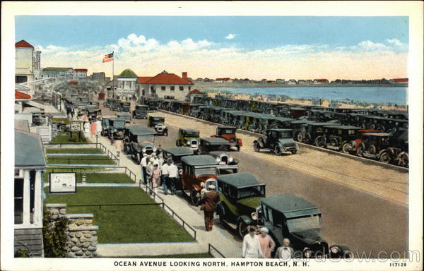 Ocean Avenue Looking North Hampton Beach New Hampshire