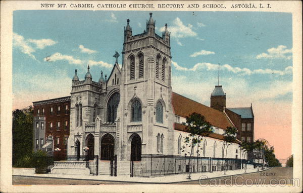 New Mt. Carmel Catholic Church, Rectory and School Astoria New York