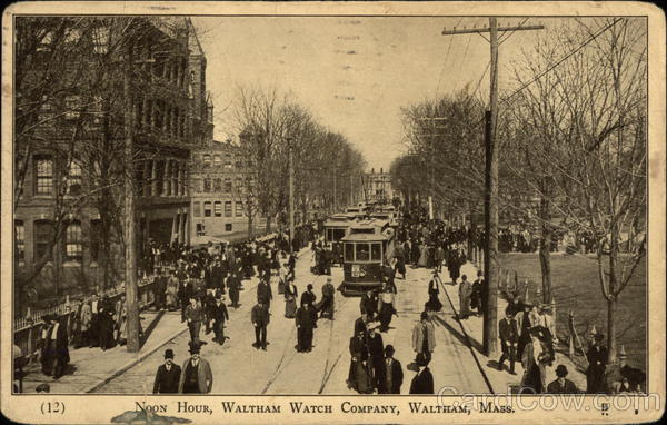 Noon Hour, Waltham Watch Company Massachusetts