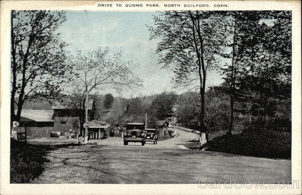 Drive to Quono Park North Guilford Connecticut