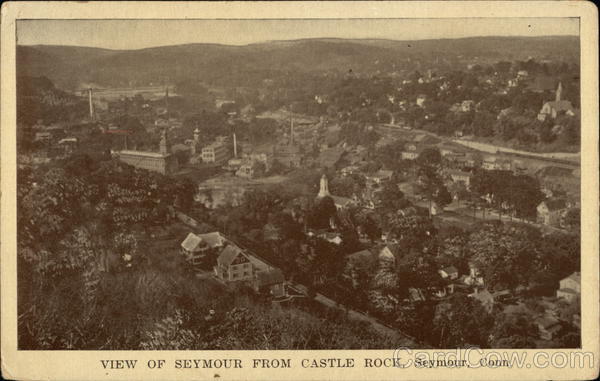 View of Seymour from Castle Rock Connecticut
