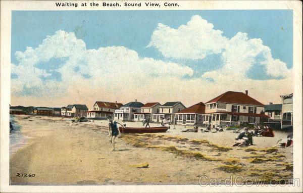 View of Beach Sound View Connecticut