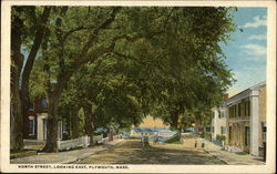 North Street, Looking East Plymouth, MA Postcard Postcard Postcard