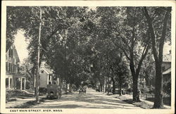 East Main Street Ayer, MA Postcard Postcard Postcard