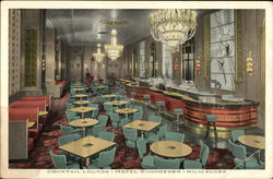 Cocktail Lounge - Hotel Schroeder Postcard