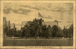 Milwaukee-Downer College - Front Campus Postcard