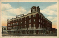 Hotel Warwick Newport News, VA Postcard Postcard Postcard