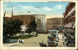 Fountain Square Springfield, OH Postcard Postcard Postcard