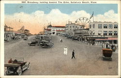 Broadway Looking Toward the Echo Postcard