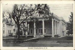 Masonic Temple Derry, NH Postcard Postcard 