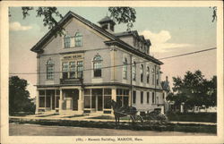 Masonic Building Marion, MA Postcard Postcard Postcard