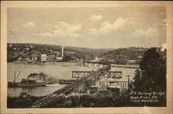 D.A. Railway Bridge from North Side Postcard