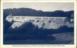 Stanstead Granite Quarries Co's Factory Beebe, QC Canada Quebec Postcard Postcard Postcard