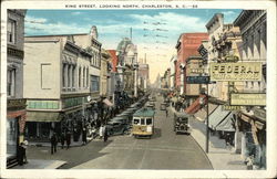 King Street, Looking North Charleston, SC Postcard Postcard Postcard