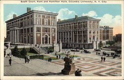 Columbia University - South Court, Kent and Hamilton Halls Postcard