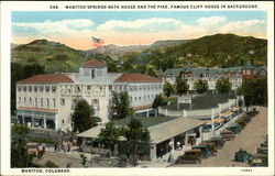 Manitou Springs Bath House and the Pike Postcard