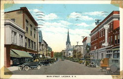 Main Street Laconia, NH Postcard Postcard Postcard