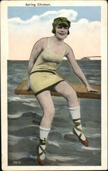 Spring Chicken Swimsuits & Pinup Postcard Postcard Postcard