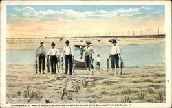 Fishermen at White Rocks Postcard