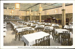 Budar's Fountain Tavern Postcard