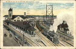 N.Y.N.H. & H.R.R. Station Bridgeport, CT Postcard Postcard Postcard