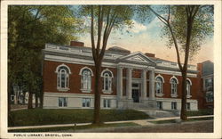 Public Library Bristol, CT Postcard Postcard Postcard