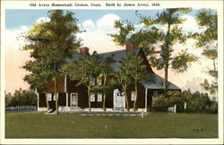 Old Avery Homestead Groton, CT Postcard Postcard 