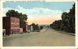 Main Street Looking South Postcard