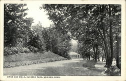 Drive and Walk, Hubbard Park Postcard