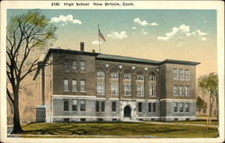 High School New Britain, CT Postcard Postcard Postcard