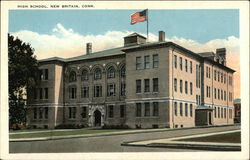 High School New Britain, CT Postcard Postcard Postcard