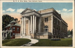 B.P.O. Elks Building New Britain, CT Postcard Postcard Postcard