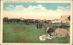 Camp Scene, Conn. State Camp Niantic, CT Postcard Postcard Postcard