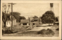 Town Dock - Mason's Island in Distance Postcard