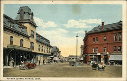 Putnam Square Connecticut Postcard Postcard Postcard