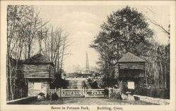 Scene in Putnam Park Redding, CT Postcard Postcard Postcard