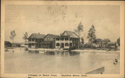 Cottages on Beach Front Postcard