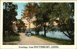 Greetings from Southbury Connecticut Postcard Postcard Postcard