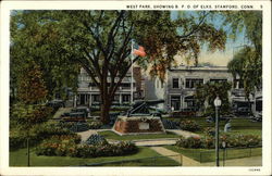 West Park, Showing B.P.O. of Elks Postcard