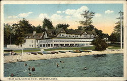 Yacht Club, Shippan Point Stamford, CT Postcard Postcard Postcard