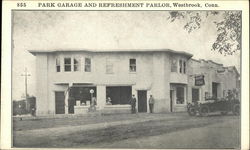 Park Garage and Refreshment Parlor Postcard