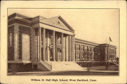 William H. Hall High School West Hartford, CT Postcard Postcard Postcard