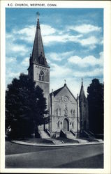 R.C. Church Westport, CT Postcard Postcard Postcard