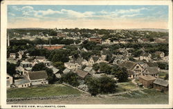 Bird's Eye View Willimantic, CT Postcard Postcard Postcard