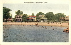 Bathing Beach Woodmont, CT Postcard Postcard Postcard