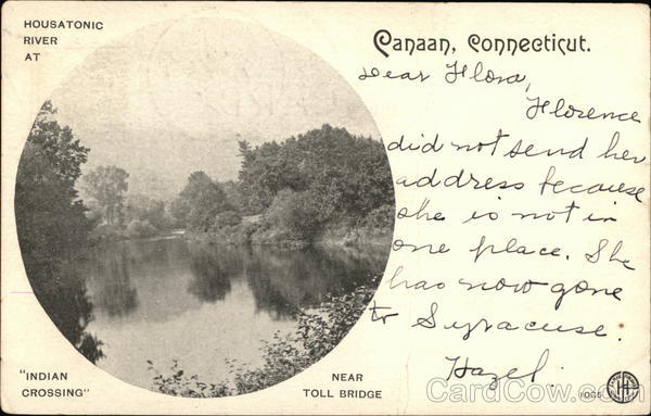 Housatonic River at Indian Crossing, near Toll Bridge Canaan Connecticut