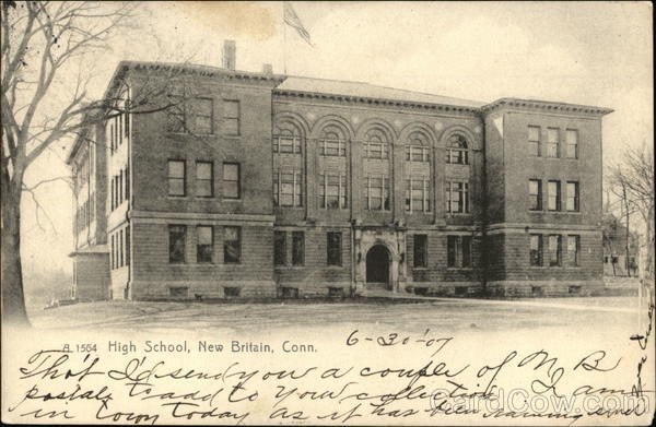 Street View of High School New Britain Connecticut