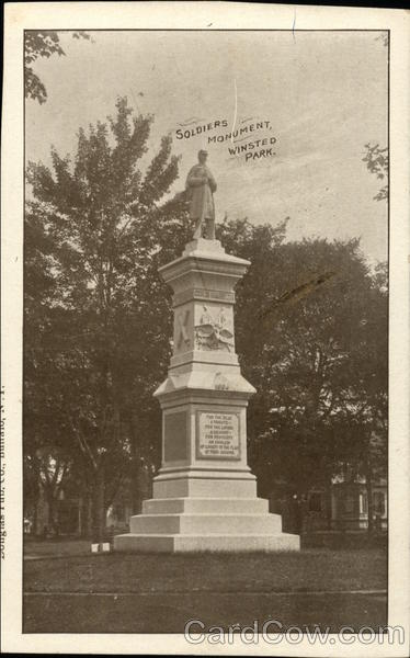 Soldiers Monument, Winsted Park Connecticut